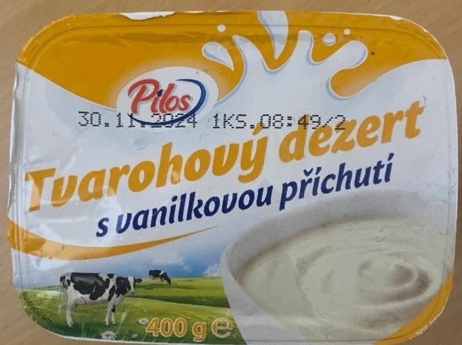 Képek - Tvarohový dezert s vanilkovou příchutí Pilos