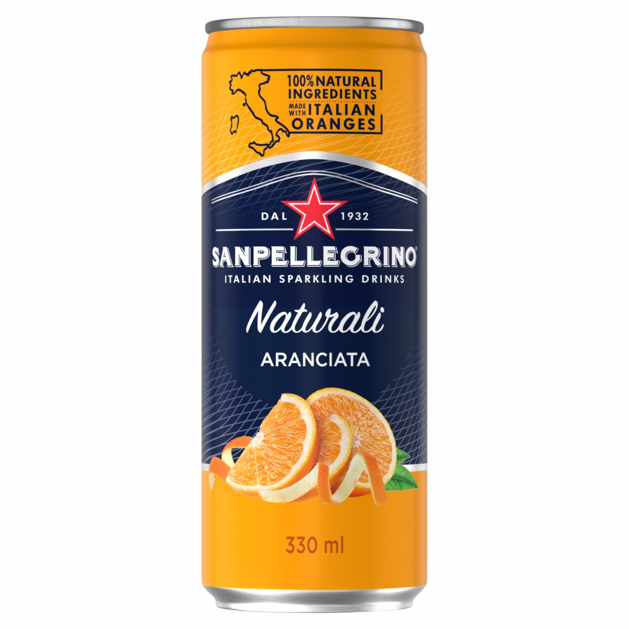 Képek - San Pellegrino Aranciata szénsavas narancs ital 330 ml