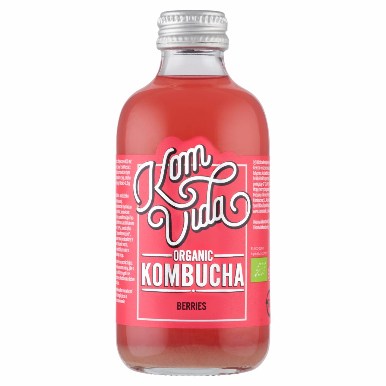 Képek - Komvida bio fermentált teaital bogyós gyümölcsökkel és hibiszkusszal 250 ml