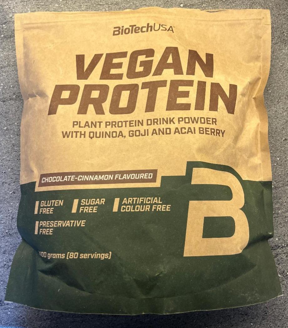 Képek - Vegan protein Csokoládé és fahéj ízű BioTechUSA