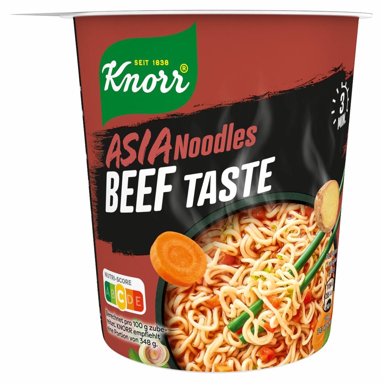 Képek - Knorr Asia Noodles ázsiai típusú tésztaleves marhahús ízesítéssel 63 g