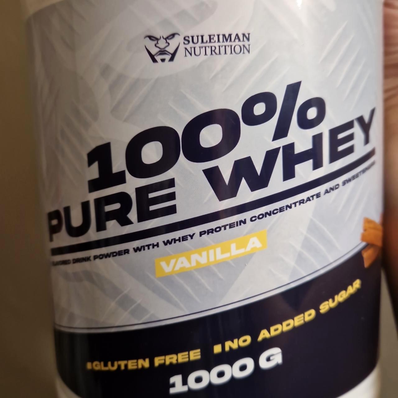 Képek - 100% pure whey Vanilla Suleiman nutrition