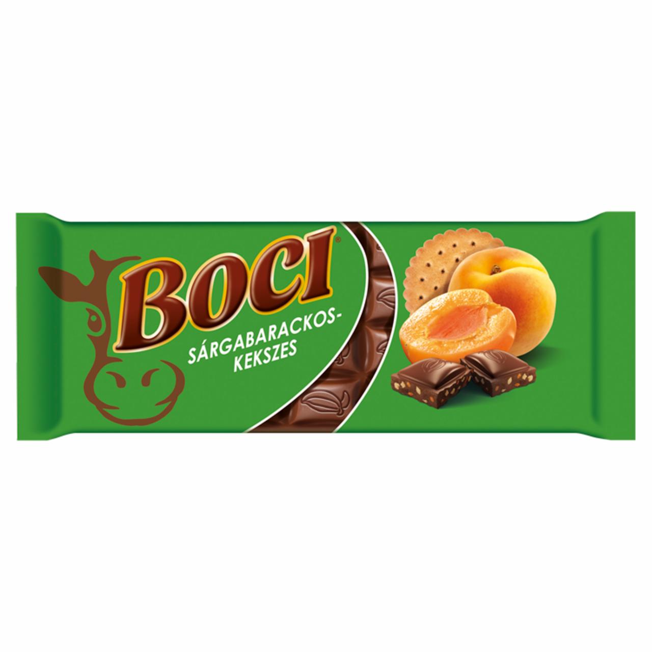 Képek - Boci sárgabarackos-kekszes tejcsokoládé 90 g