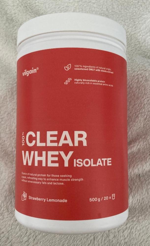 Képek - Clear whey isolate strawberry lemonade Vilgain