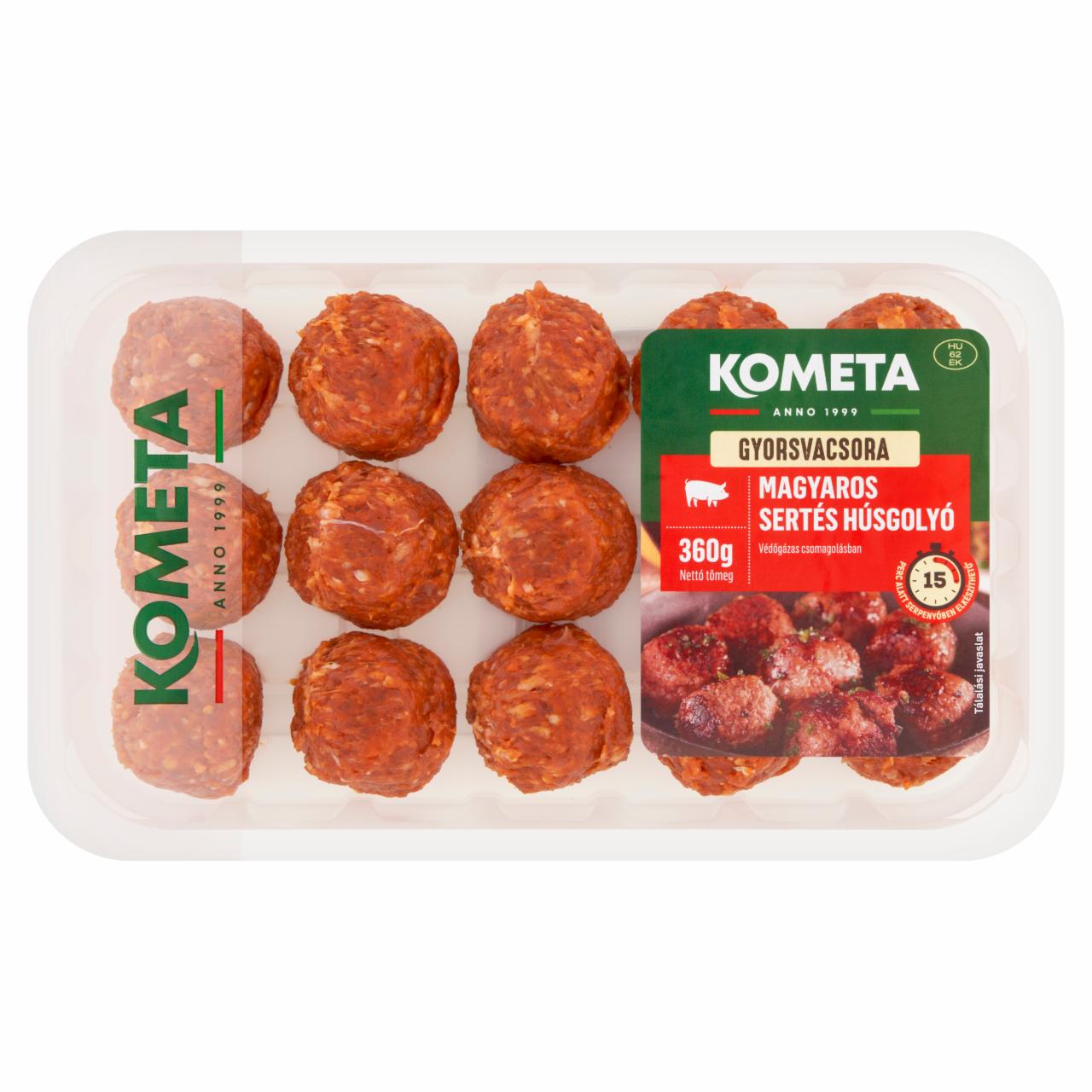 Képek - Kométa Gyorsvacsora magyaros sertés húsgolyó 360 g