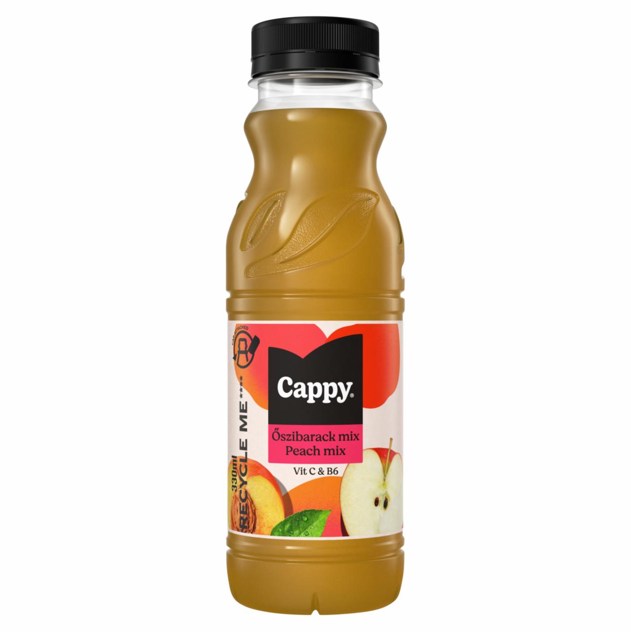 Képek - Cappy Őszibarack mix gyümölcsital őszibarackpüré és almalé sűrítményből 330 ml