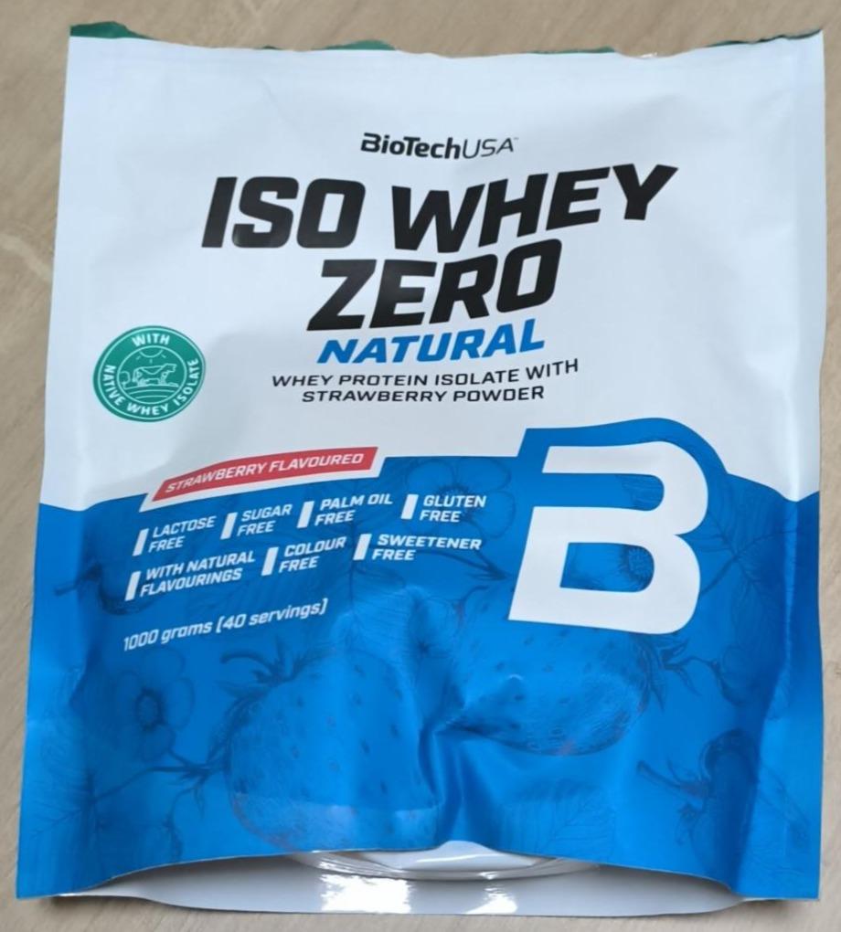 Képek - ISO whey zero natural strawberry BioTechUSA