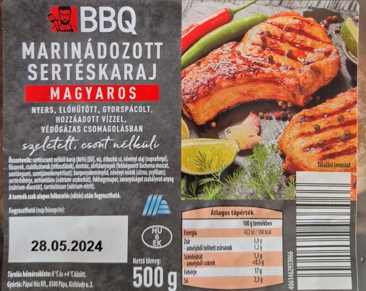 Képek - Marinádozott sertéskaraj magyaros BBQ