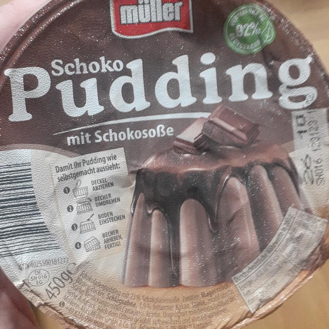 Képek - Müller csokoládé puding csokoládé-öntettel 450 g