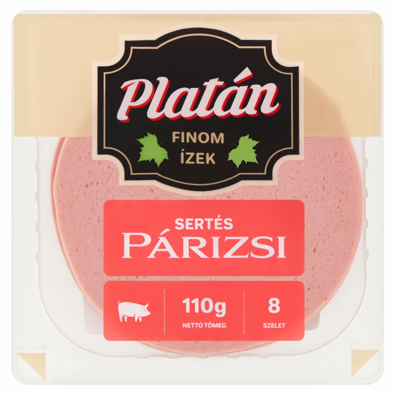 Képek - Platán szeletelt sertés párizsi 110 g