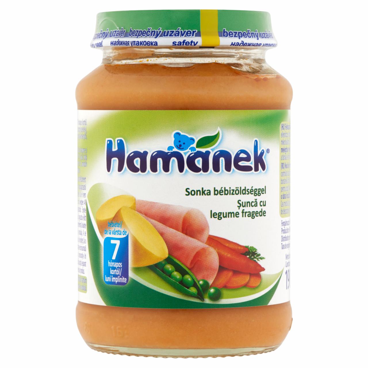 Képek - HamĂˇnek sonka bĂ©bizĂ¶ldsĂ©ggel bĂ©biĂ©tel 7 hĂłnapos kortĂłl 190 g