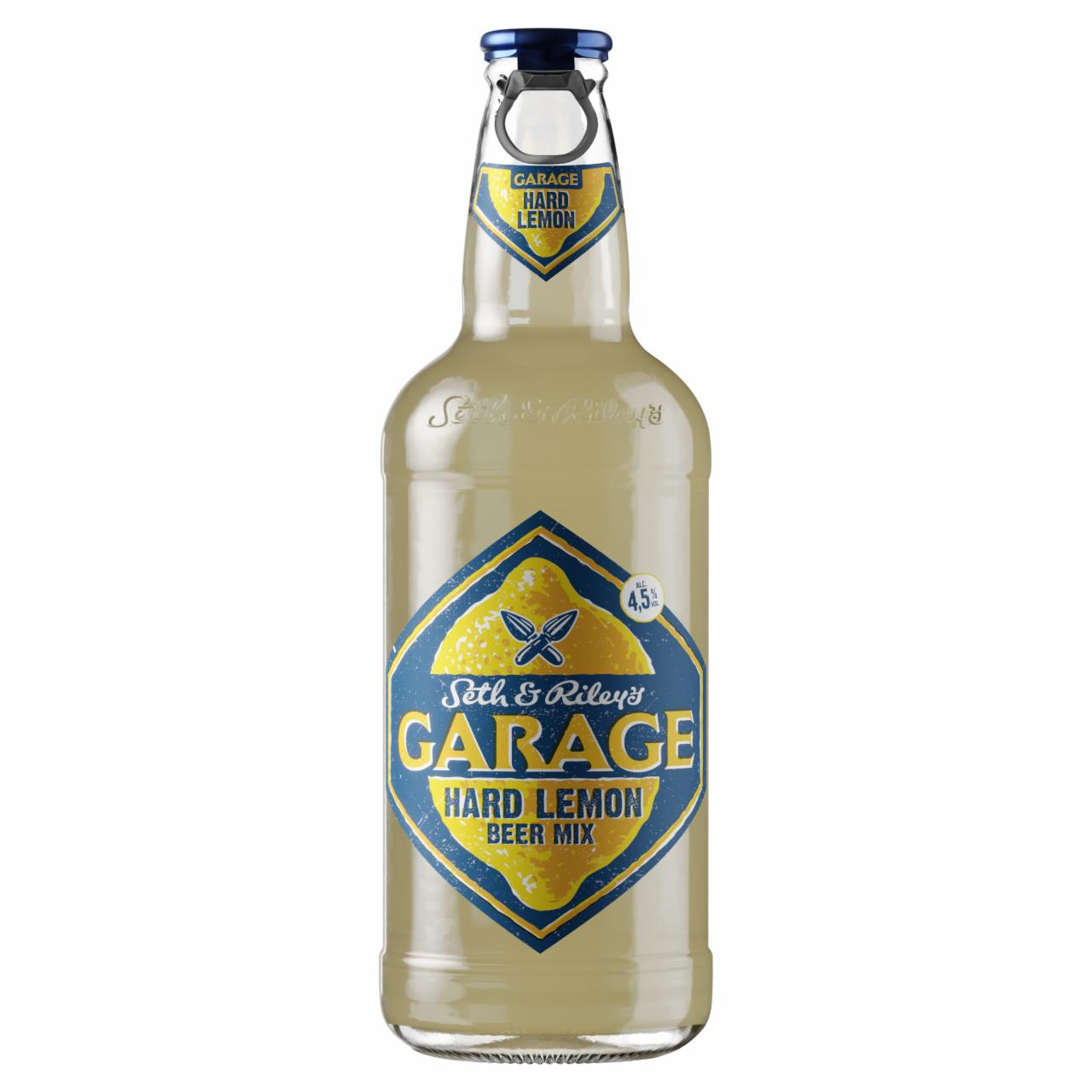 Képek - Garage Hard Lemon citrom ízesítésű ízesített maláta sör 4,5 400 ml 