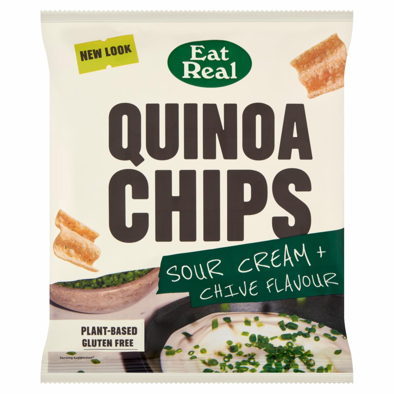 Képek - Eat Real tejföl és metélőhagyma ízű, quinoa alapú chips 40 g