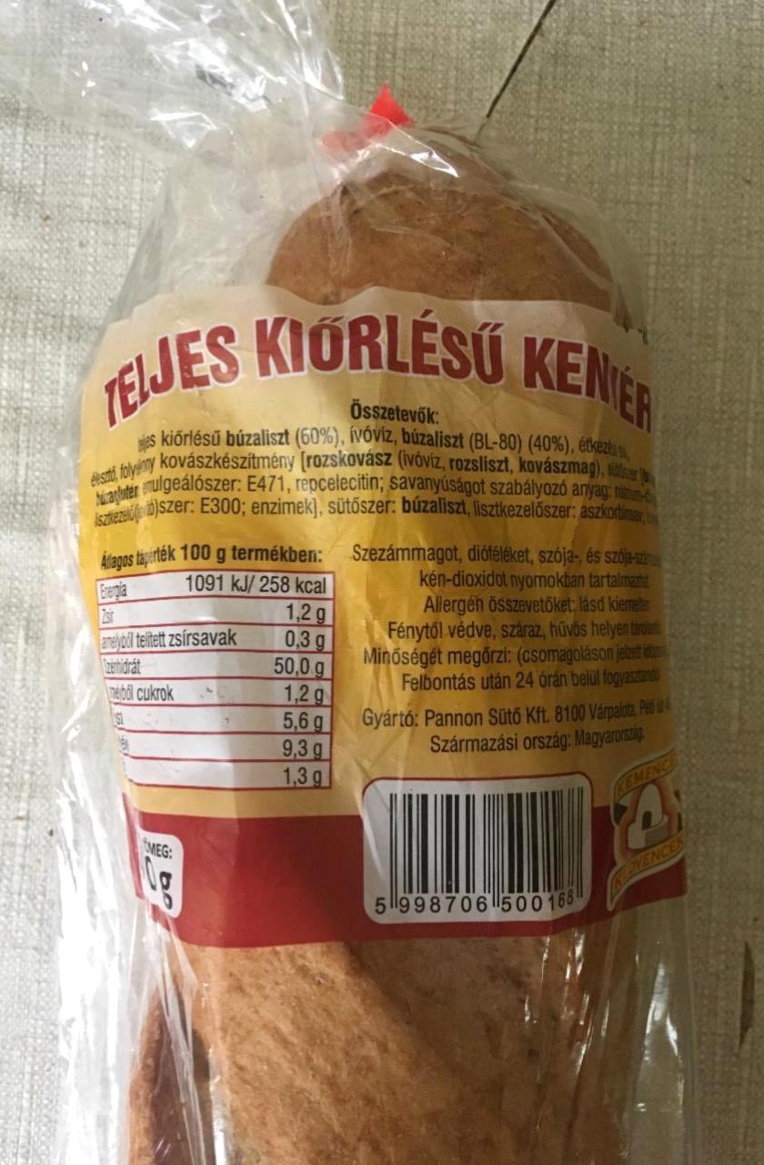 Képek - Teljes kiőrlésű kenyér Kemencés Kedvencek