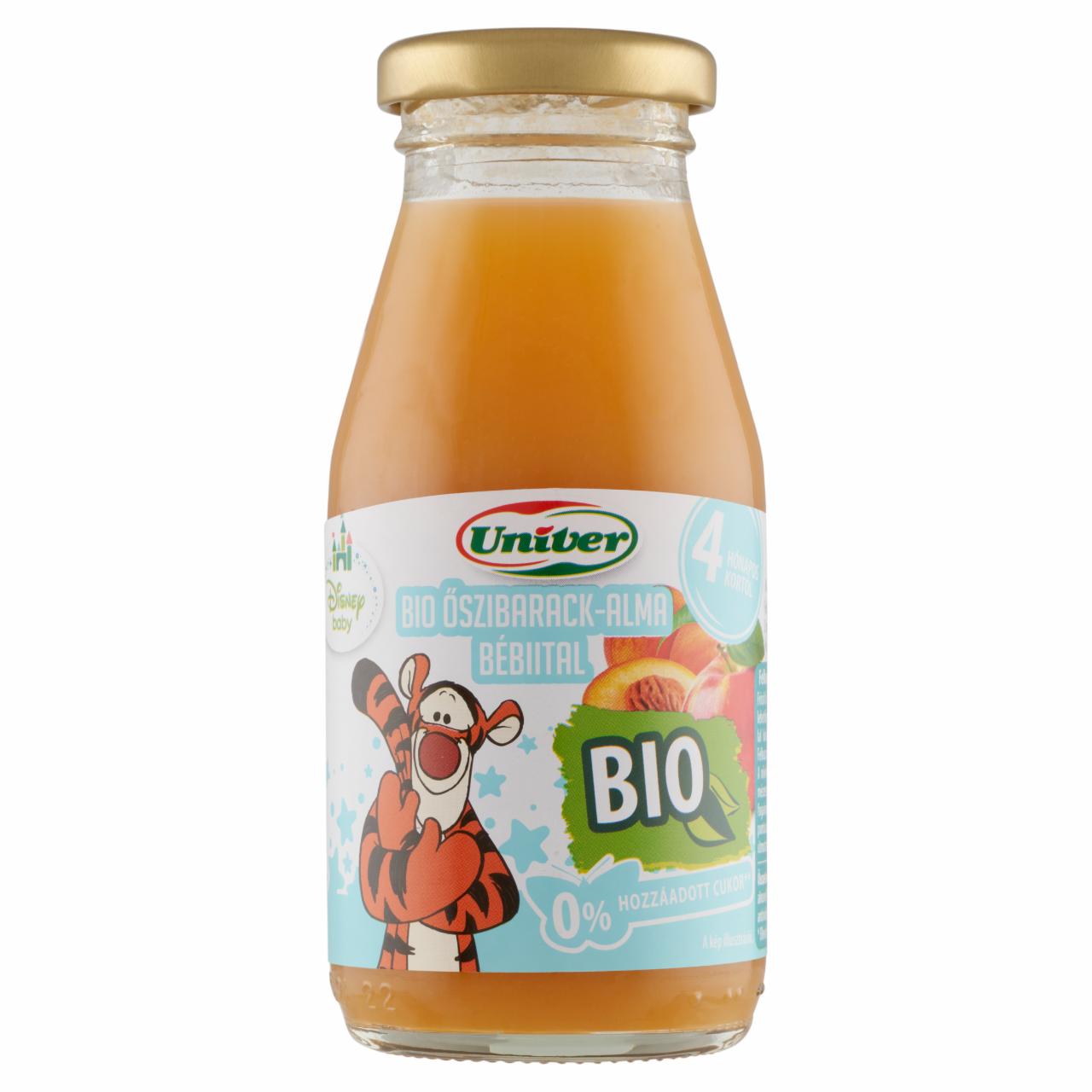 Képek - Univer Disney Baby bio őszibarack-alma bébiital 4 hónapos kortól 200 ml