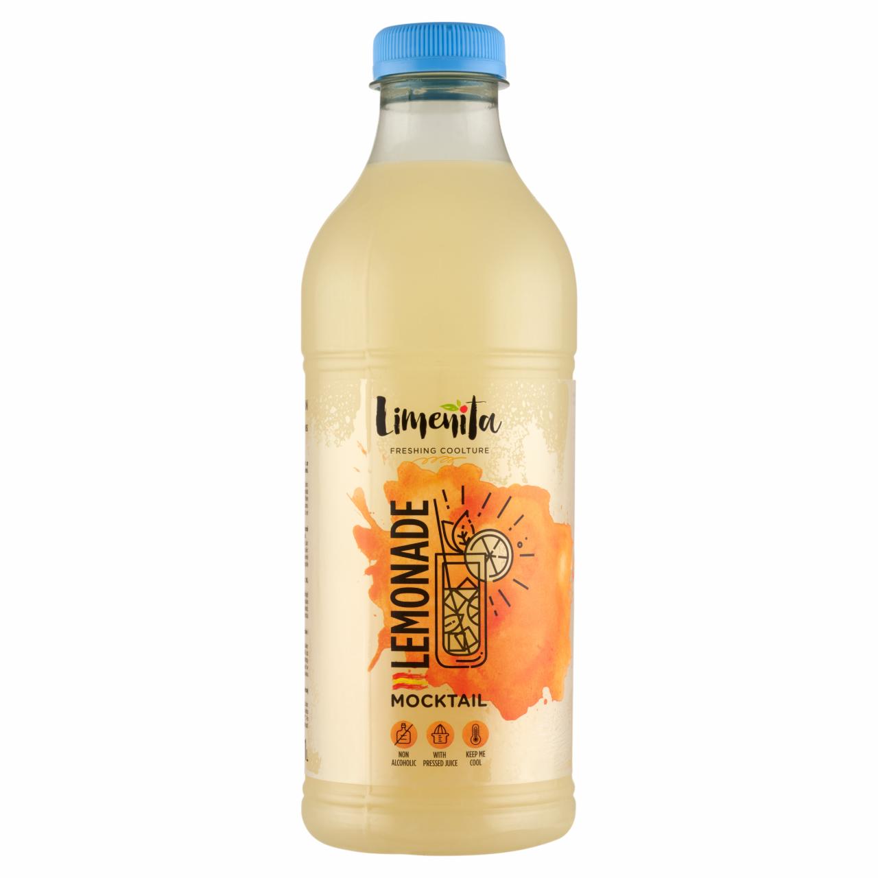 Képek - Limenita Mocktail Lemonade szénsavmentes rostos citromlé ital 1 l