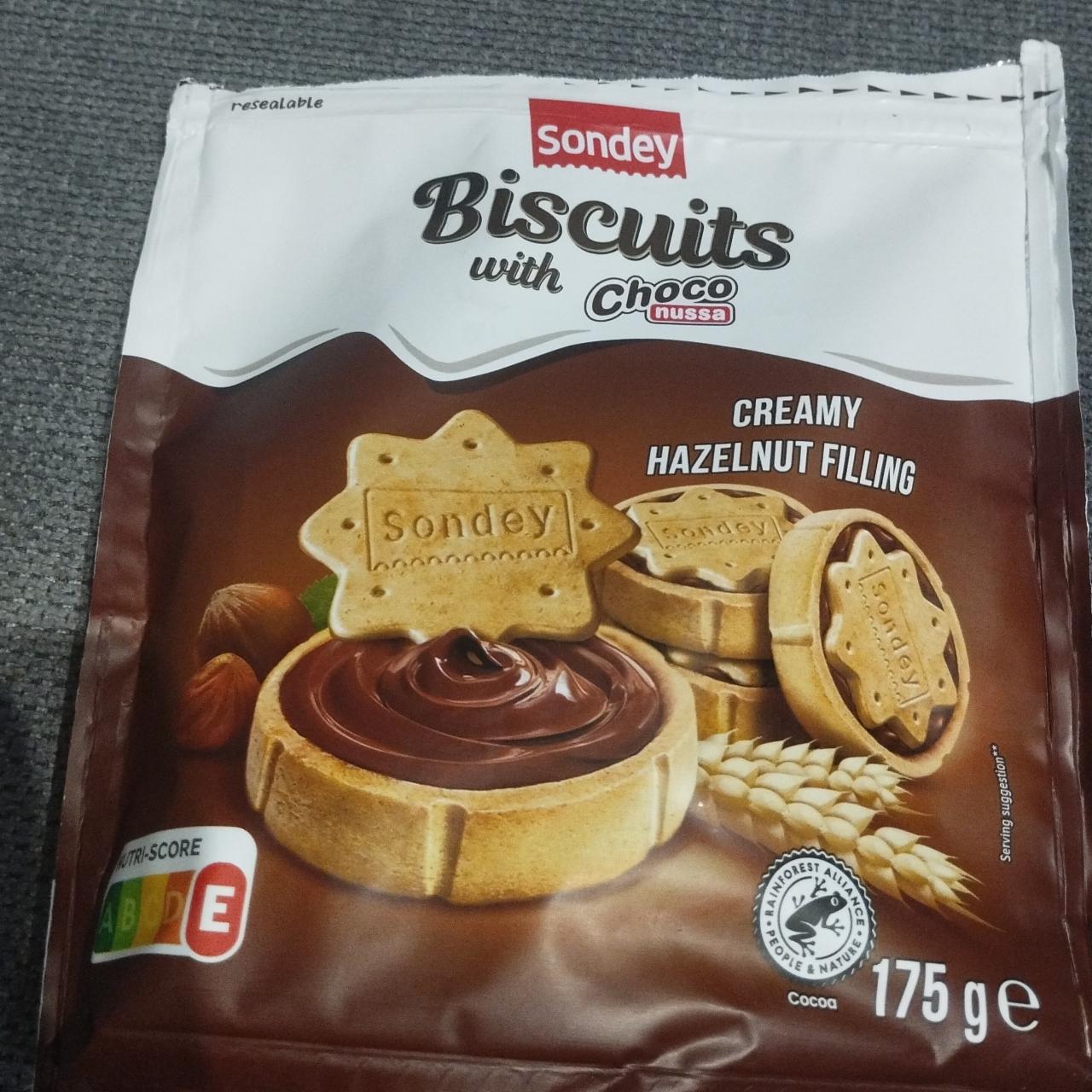 Képek - Biscuits with choco nussa creamy hazelnut filling Sondey