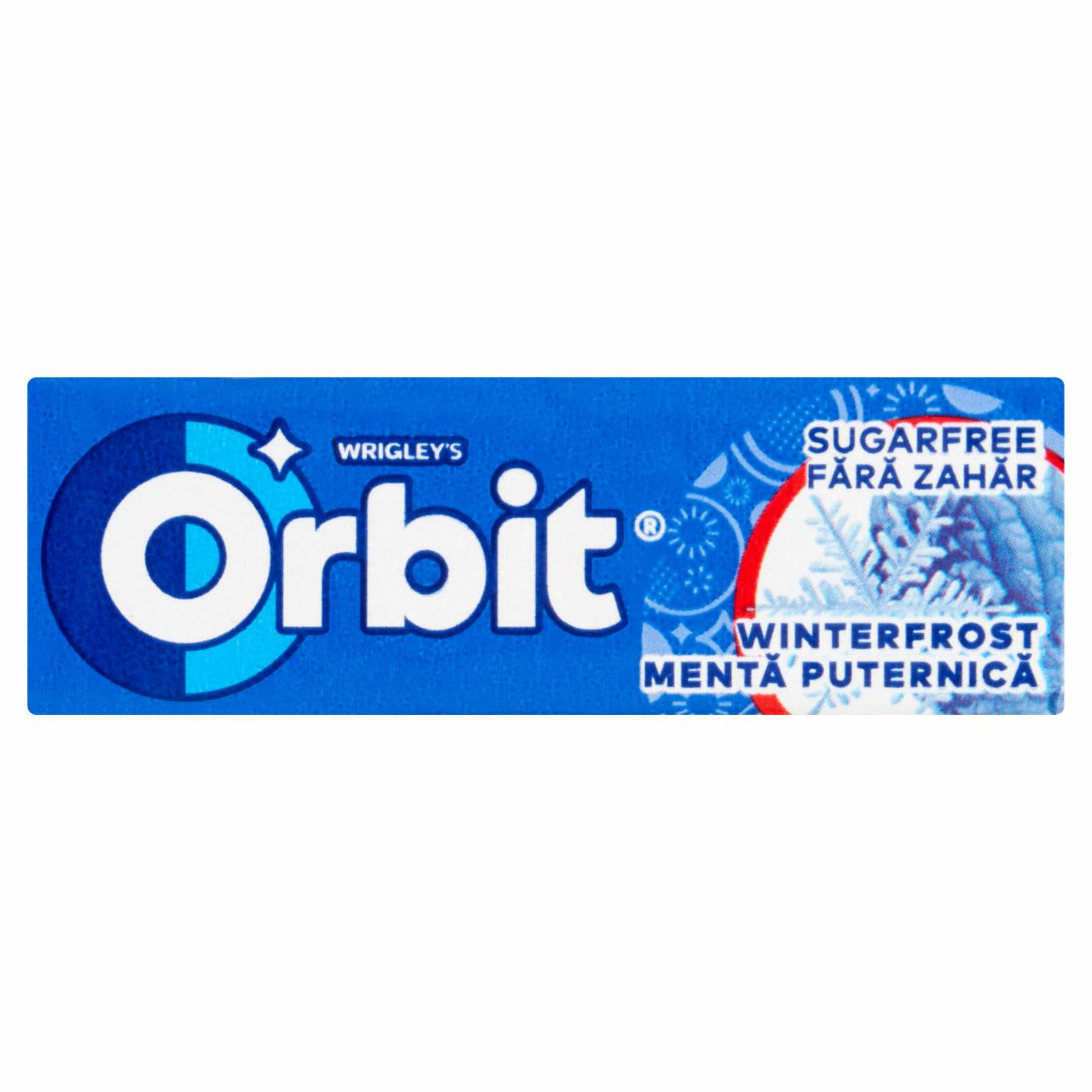 Képek - Orbit Winterfrost menta- és mentolízű cukormentes rágógumi édesítőszerrel 14 g