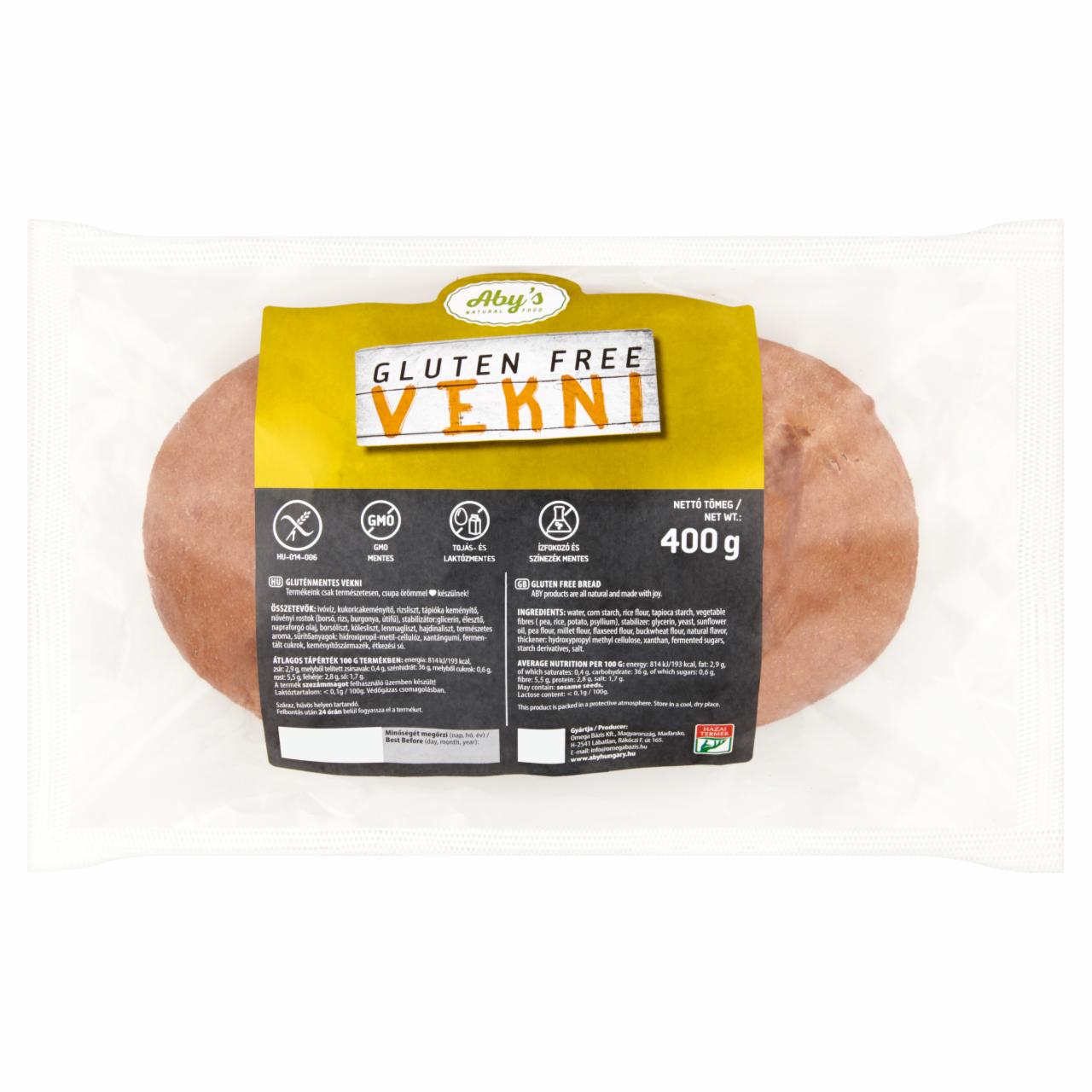 Képek - Aby's gluténmentes vekni 400 g