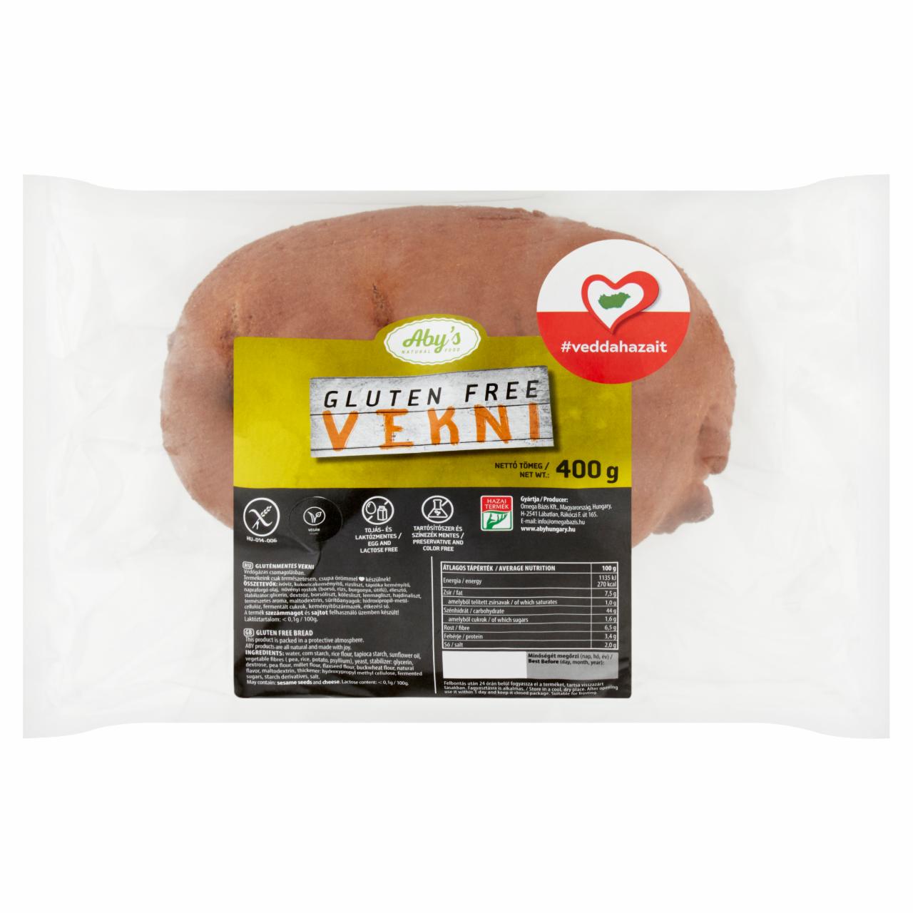 Képek - Aby's gluténmentes vekni 400 g