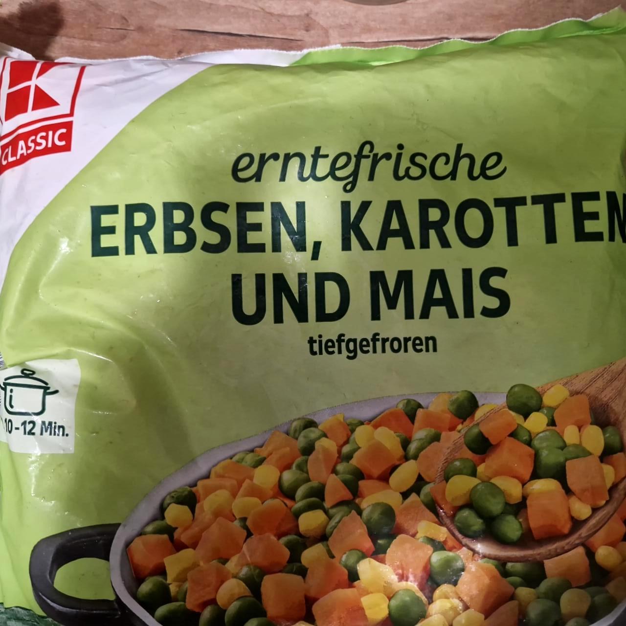 Képek - Erbsen, karotten und mais tiefgefroren K-Classic