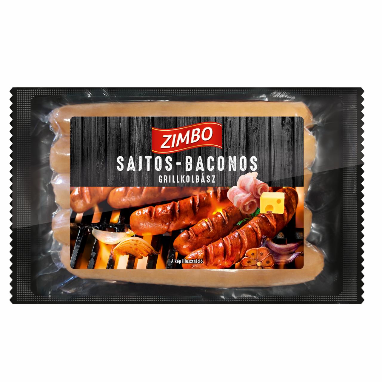 Képek - Zimbo sajtos-baconos sertés grillkolbász 250 g