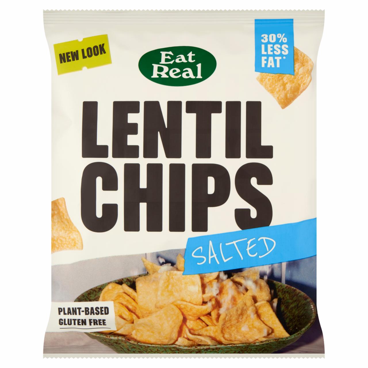 Képek - Eat Real lencse alapú chips sóval 40 g 