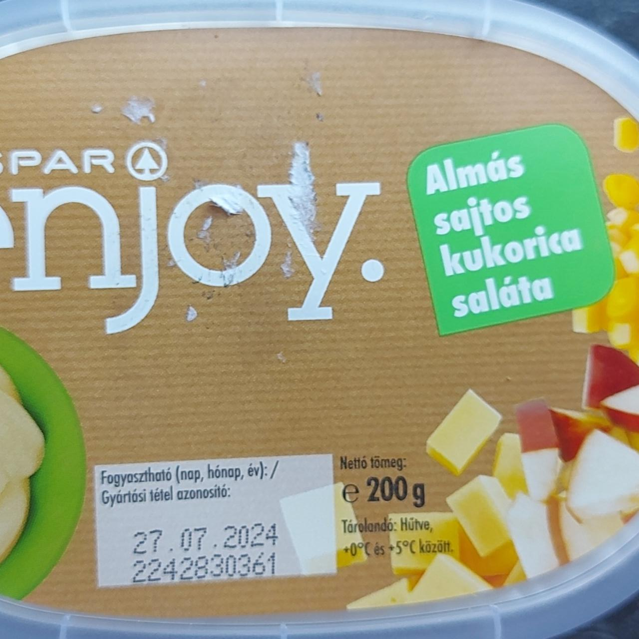 Képek - Enjoy almás sajtos kukoricás saláta Spar