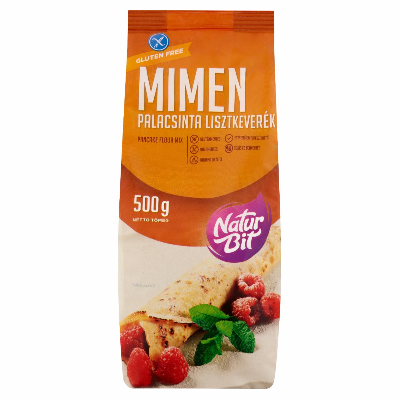 Képek - Naturbit Mimen gluténmentes palacsinta lisztkeverék 500 g