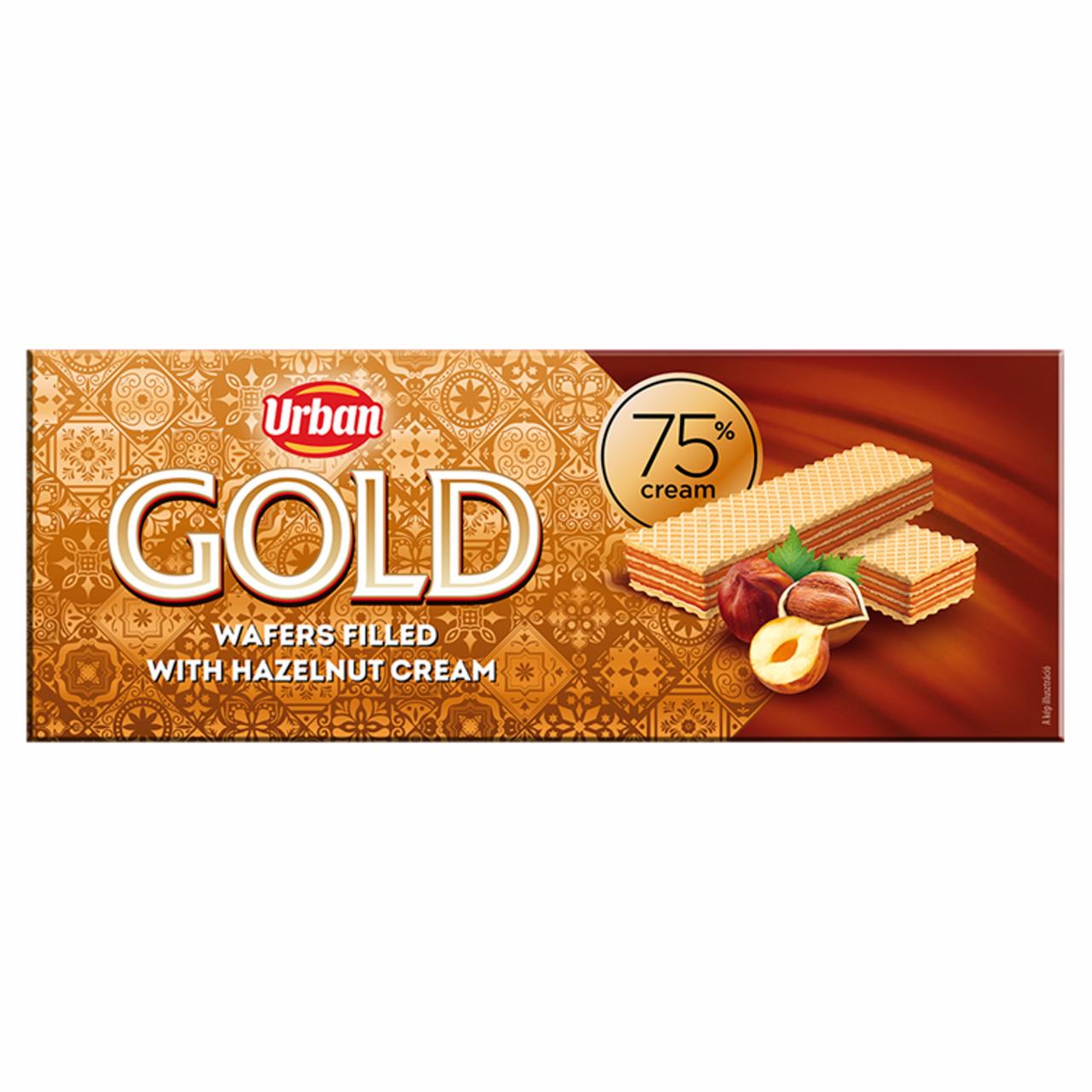 Képek - Urban Gold törökmogyorós krémmel töltött ostya 175 g