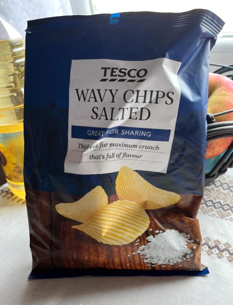 Képek - Wavy chips salted Tesco