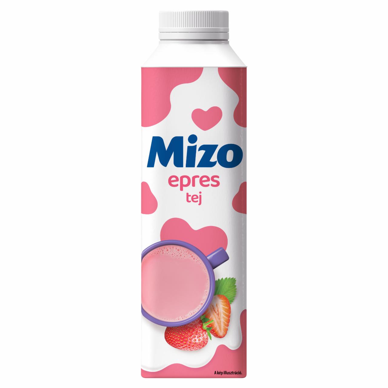 Képek - Mizo zsírszegény epres tej 450 ml