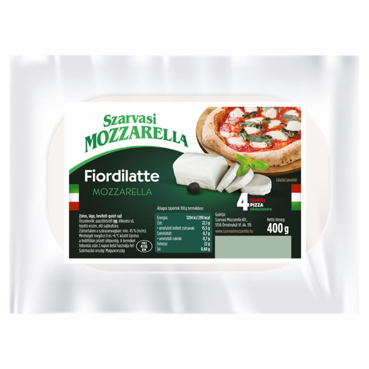 Képek - Szarvasi Fiordilatte Mozzarella zsíros, lágy, hevített-gyúrt sajt 400 g