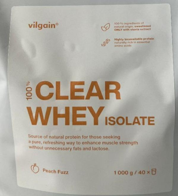 Képek - Clear whey isolate Peach Fuzz Vilgain