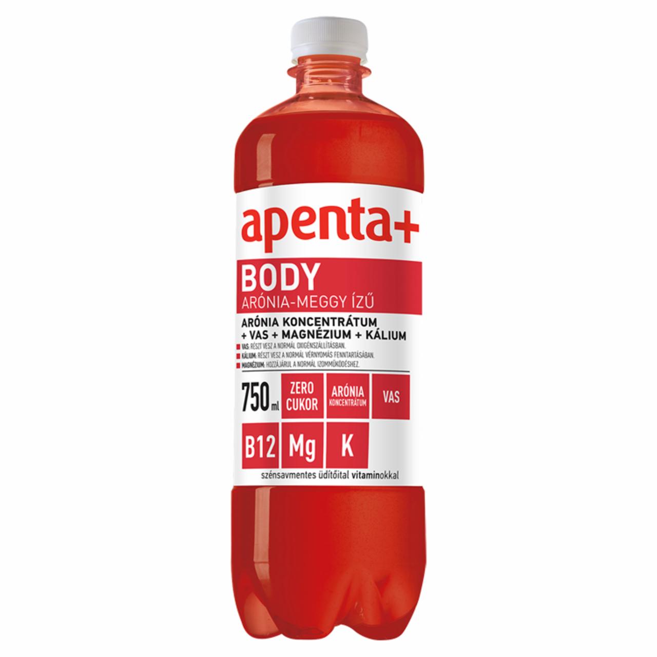 Képek - Apenta+ Body arónia-meggy ízű szénsavmentes üdítőital édesítőszerekkel, vitaminokkal 750 ml