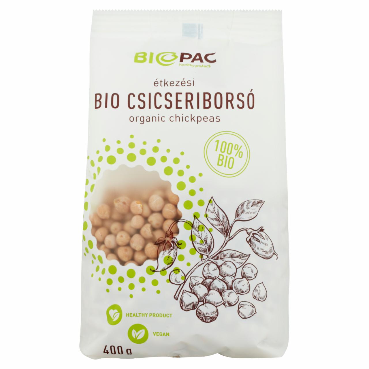 Képek - Biopac étkezési BIO csicseriborsó 400 g