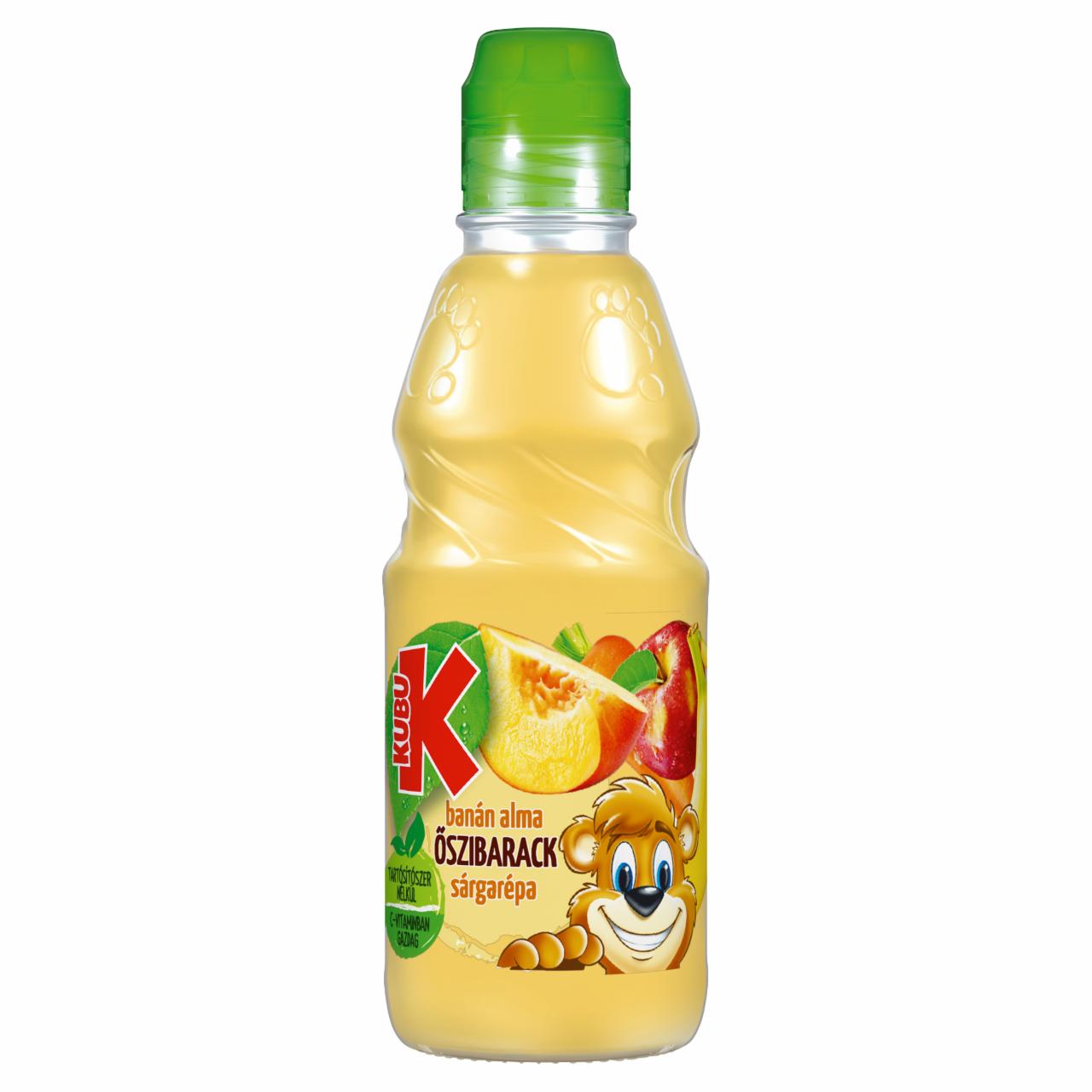 Képek - Kubu banán-alma-őszibarack-sárgarépa vegyes gyümölcs és zöldségital 300 ml