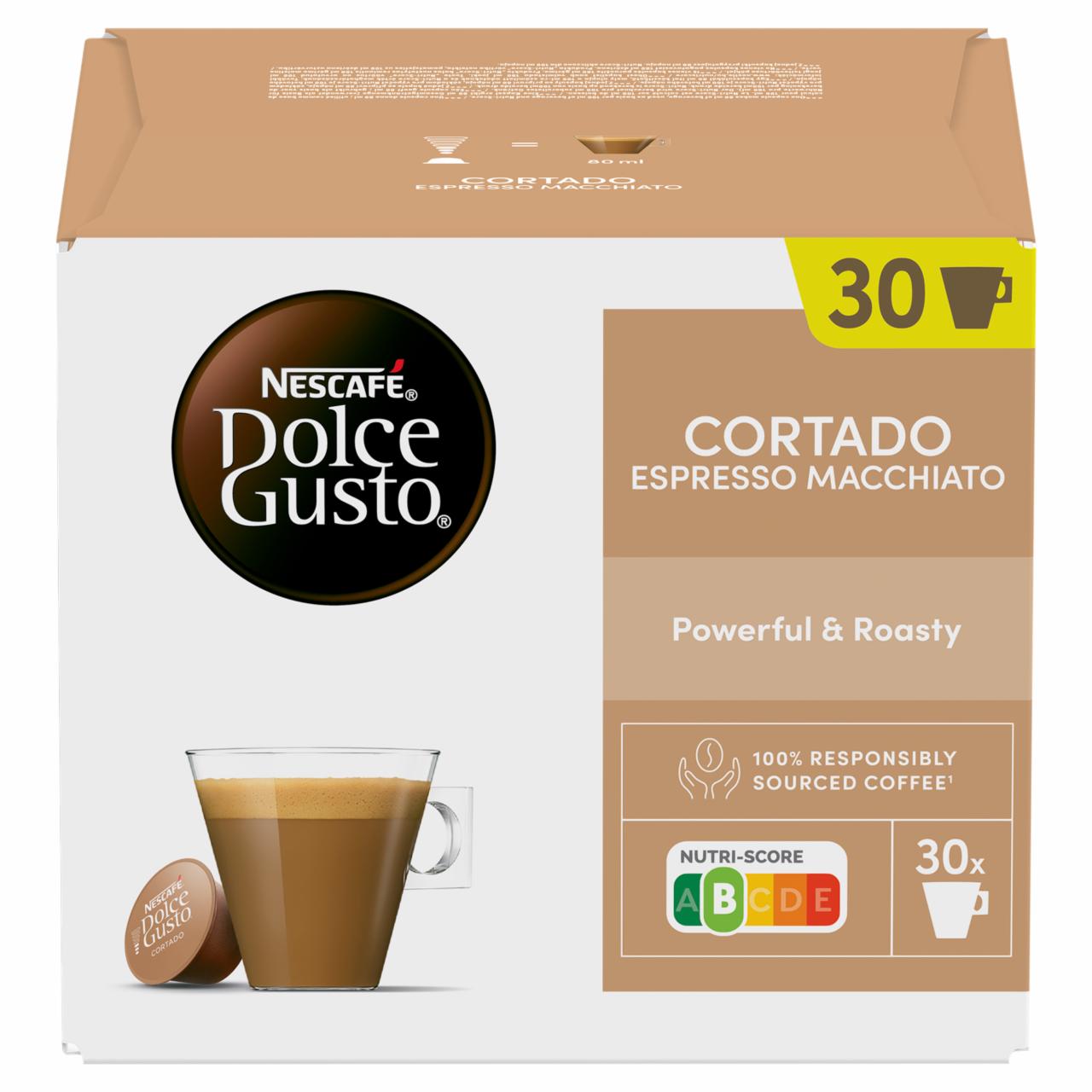 Képek - NESCAFÉ Dolce Gusto Cortado Espresso Macchiato teljes tejpor azonnal oldódó kávéval 30x6,3 g (189 g)