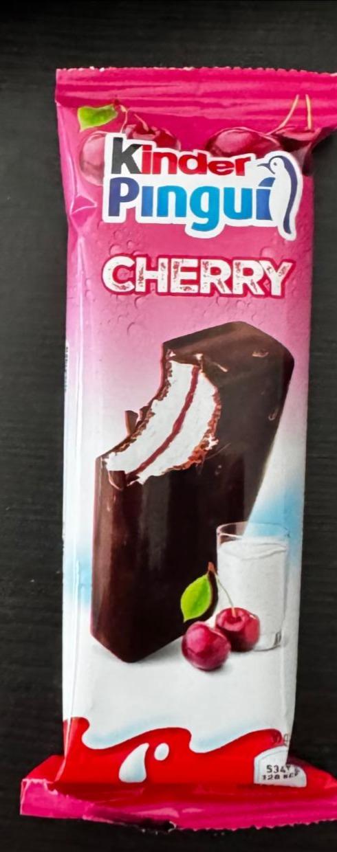 Képek - Pingui cherry tejes krémmel és cseresznyés készítménnyel töltött sütemény Kinder