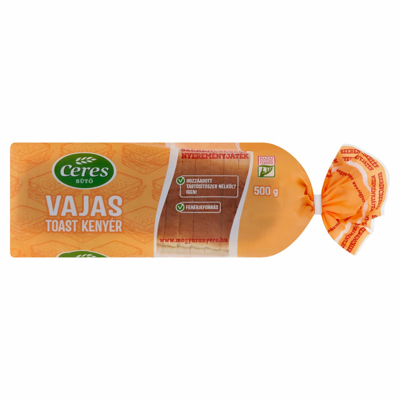 Képek - Ceres vajas toast kenyér 500 g