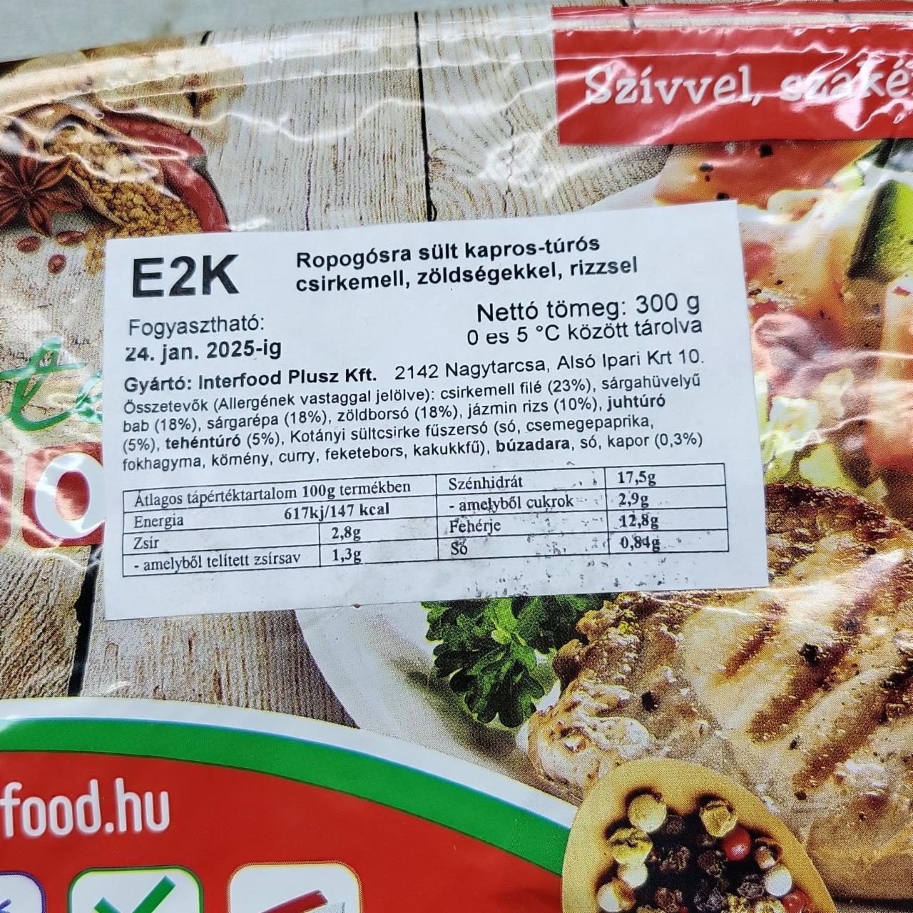 Képek - Ropogósra sült kapros túrós csirkemell zöldségekkel rizzsel Interfood