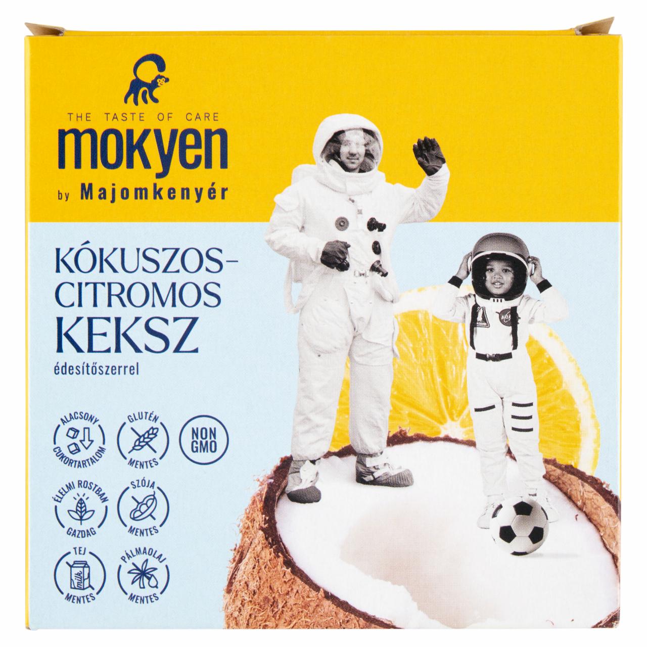 Képek - Majomkenyér kókuszos-citromos keksz édesítőszerrel 50 g