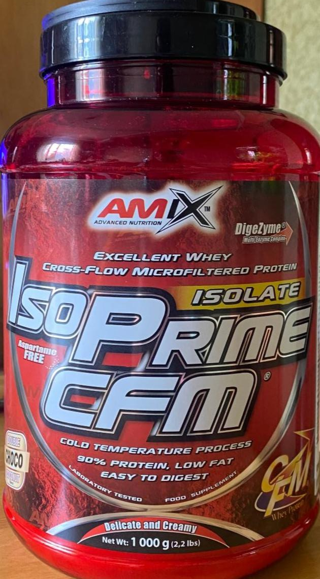 Képek - IsoPrime CFM Isolate extra chocolate Amix advanced nutrition