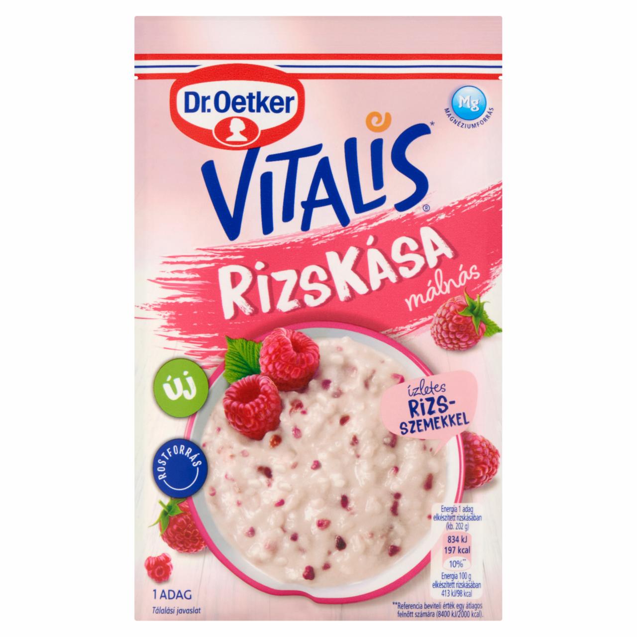 Képek - Dr. Oetker Vitalis málnás rizskása alappor 52 g 