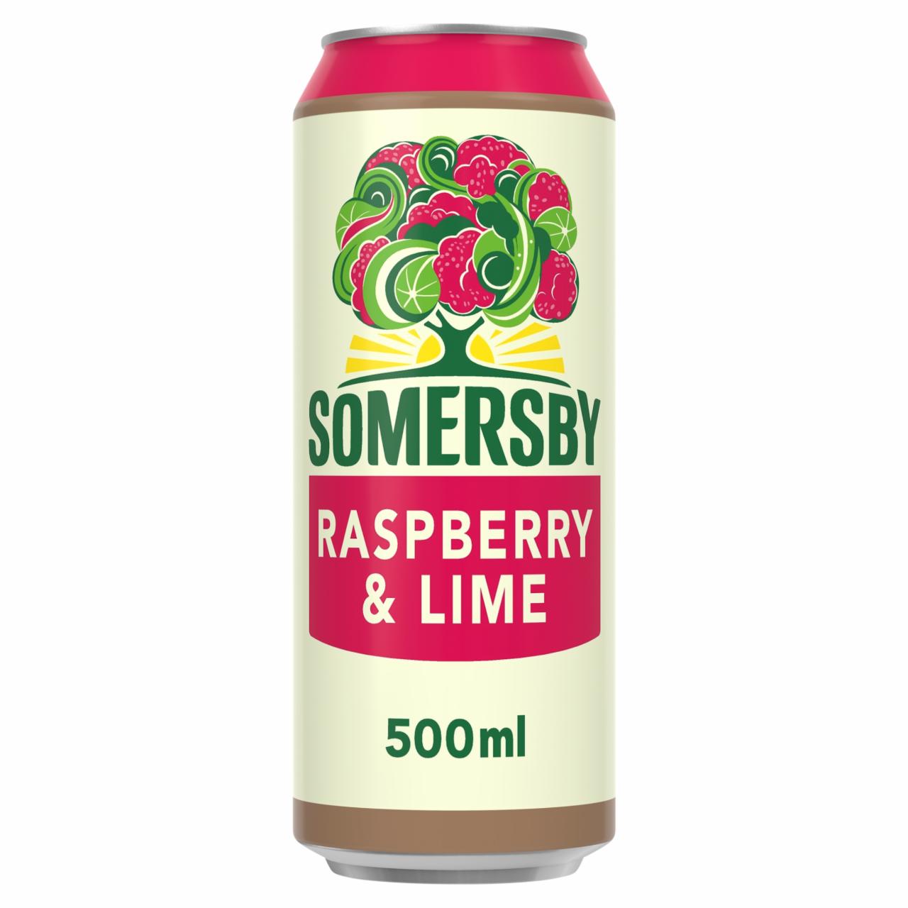 Képek - Somersby cider málna és lime ízesítéssel 4,5% 0,5 l