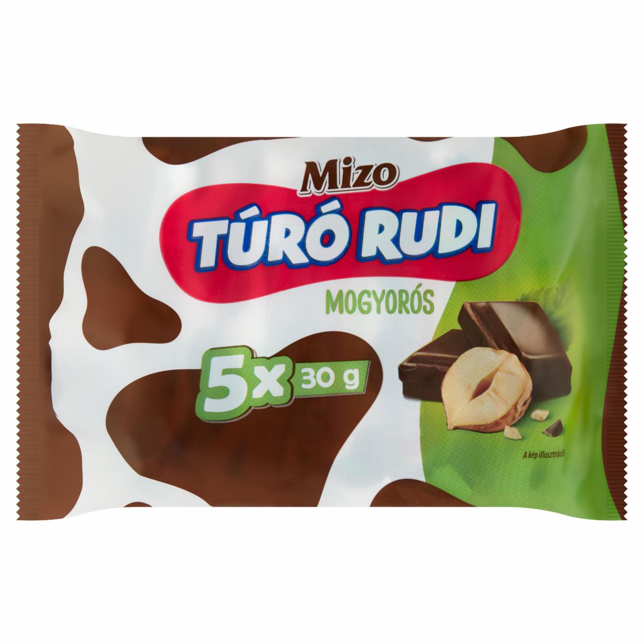 Képek - Mizo Túró Rudi túródesszert mogyorós-kakaós tejbevonattal 5 x 30 g (150 g)