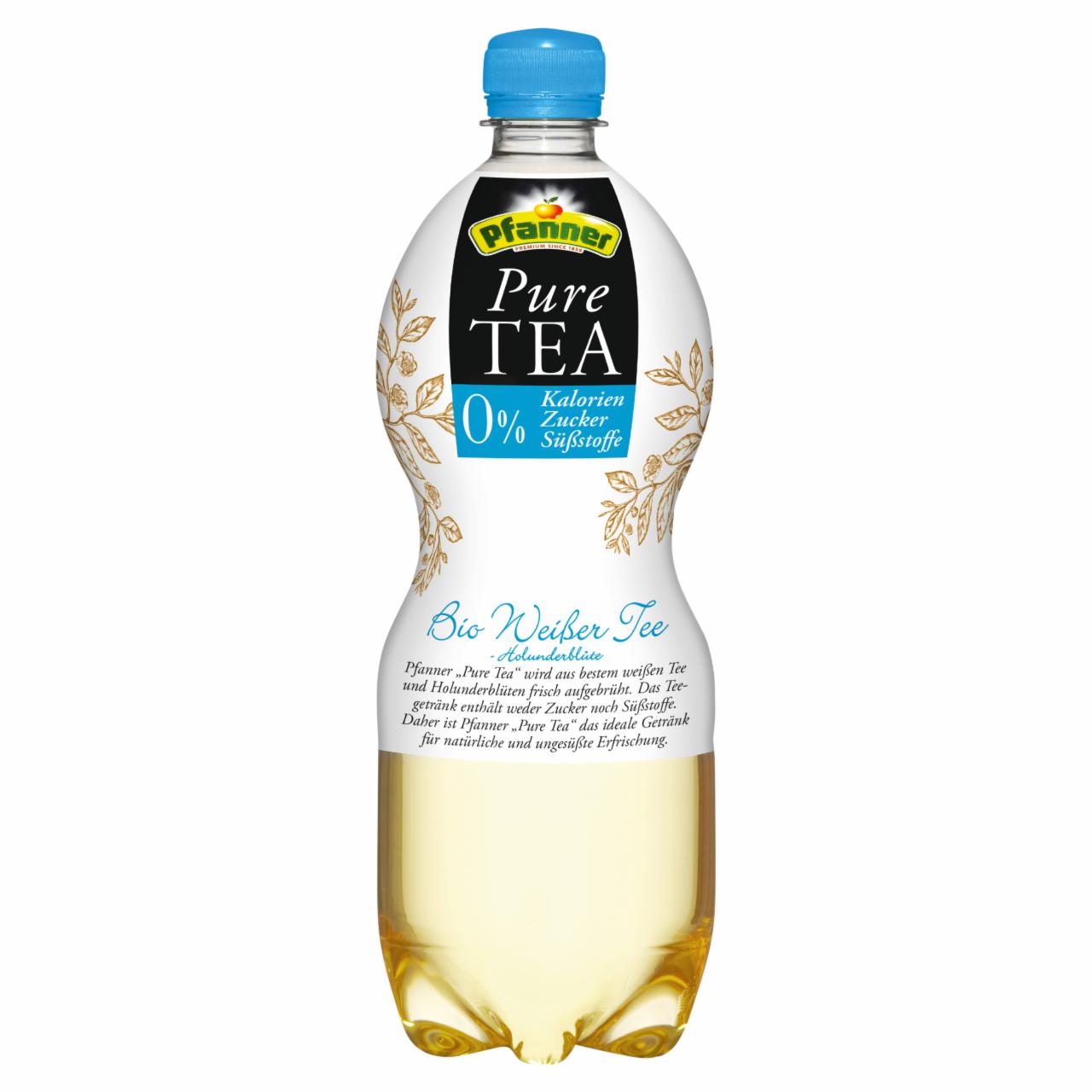 Képek - Pfanner Pure Tea bio tea üdítő-ital, citrom- és bodzavirág ízesítéssel 1 l