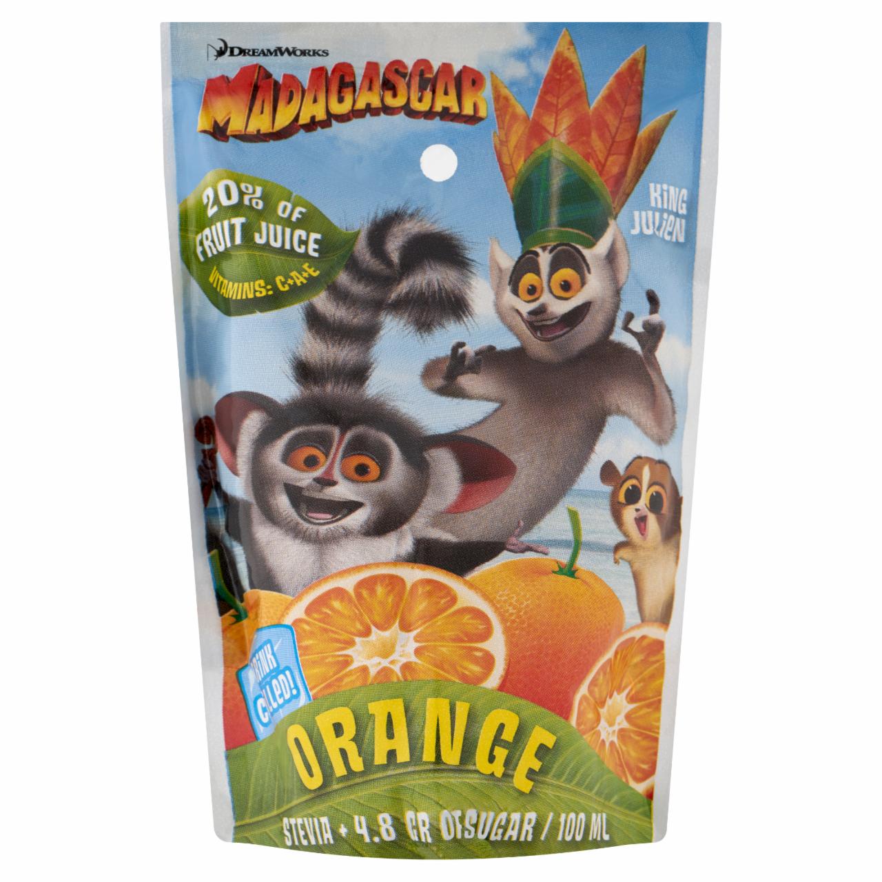 Képek - Dreamworks Madagascar Orange szénsavmentes narancsital gyümölcslé-tartalommal és vitaminokkal 200 ml