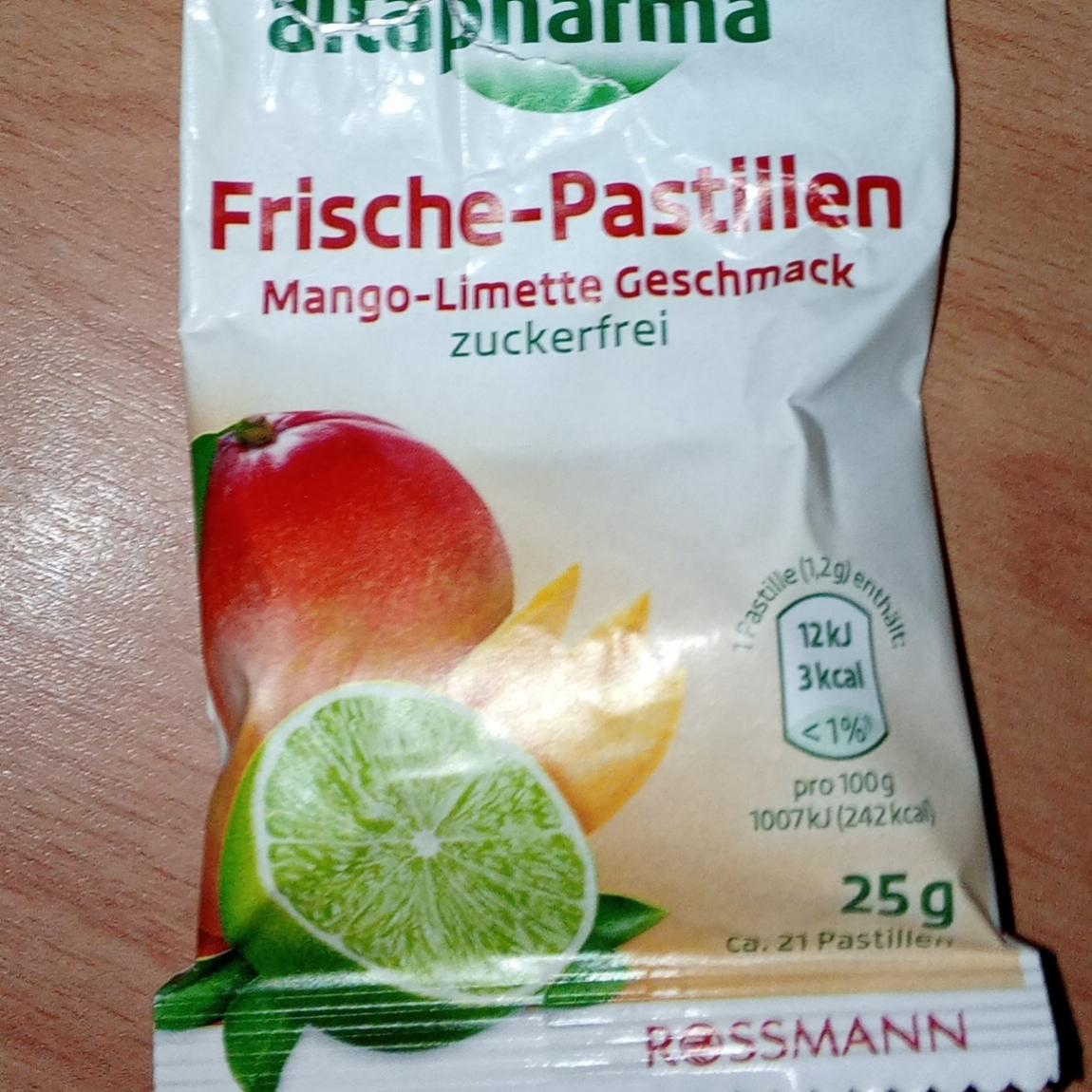 Képek - Frische-pastillen Mango - Limette Gesschmack zuckerfrei Altapharma