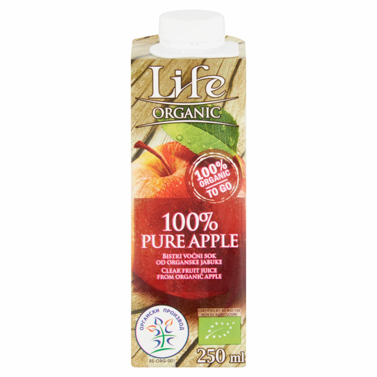 Képek - Life Organic 100% szűrt organikus almaital 250 ml